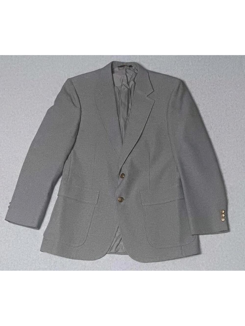 Mcgregor Blazer Jacket Mens Medium Grey Gray Business Formal Casual Buttons Suit